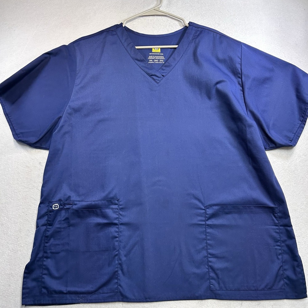 Wonderwink Wonderwork True Plus Fit 2XL Navy Blue Scrub Skirt Set